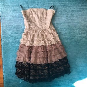 Vintage Y2K Betsey Johnson lace mini dress
